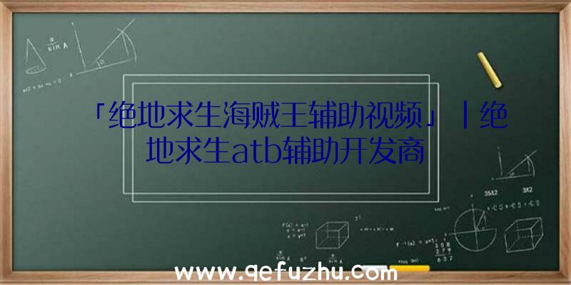 「绝地求生海贼王辅助视频」|绝地求生atb辅助开发商